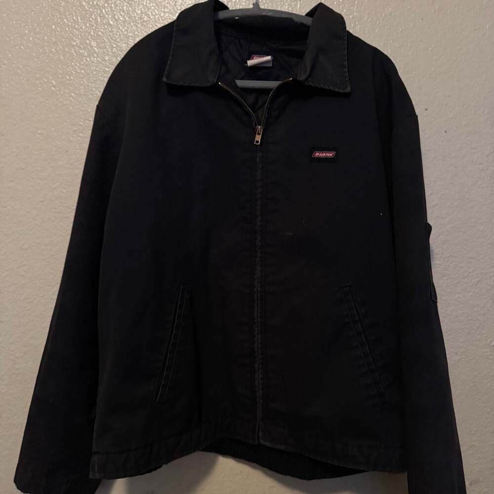 Dickies Workwear Quilted Lining Navy Blue Mechanic Jacket